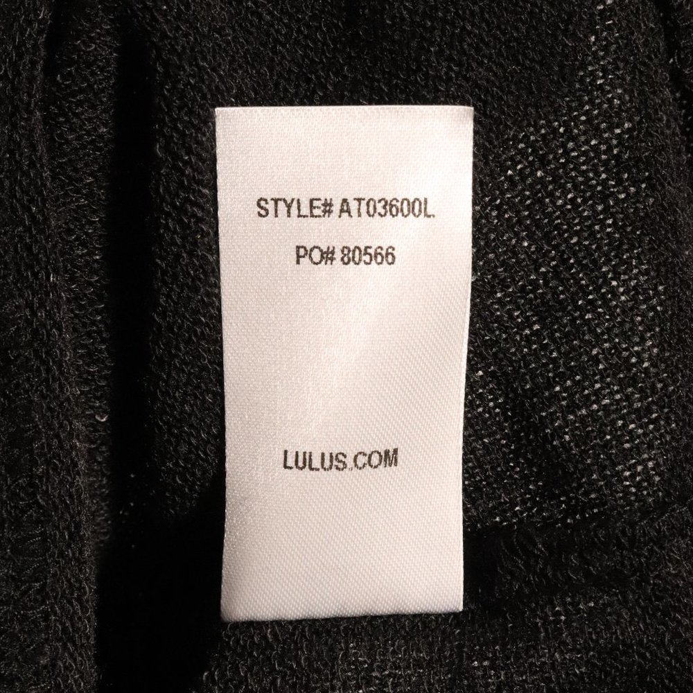 NWT Lulus Autumn Daze Cowl Neck Tunic in Black - Picture 12 of 15